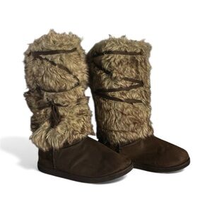 Cozy Brown Faux Fur Boots